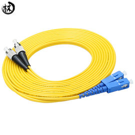 Daya Tahan Upc Sm Dx Fc Sc Kabel Patch, Kabel Ethernet Serat Optik 3 Meter