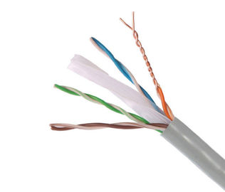 Kabel Jaringan UTP Cat6 Utp Kecepatan Tinggi, Kabel Eksternal Cat6 305m PVC Bagian Dalam