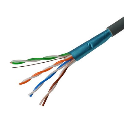 8 Konduktor Kabel Ethernet Twisted Pair 24AWG Terlindung CAT5E