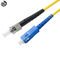 SC-ST UPC SX Fiber Optic Patch Cord 3M Panjang Disesuaikan / Diameter Kabel