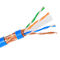 E- Bright Shielded SFTP Indoor CAT6 Lan Cable STP Tembaga Murni Untuk Sistem Kabel