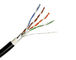Cat5e FTP PVC Network Cable Jaket Double Waterproof Dengan Bare Copper Padat