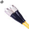 LC-LC UPC DX Cord Fiber Optic Patch Kekuatan Tarik Tinggi Untuk Telekomunikasi