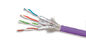 4 Pasang Kabel LAN S / STP CAT7 Terlindung, Kabel PVC Ethernet 10 Gbps 23AWG Solid Stranded